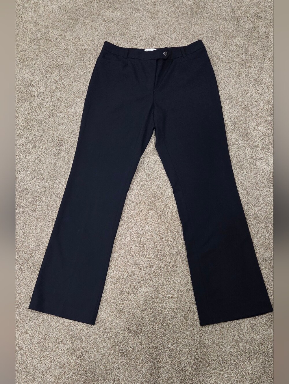 Calvin Klein Womens Modern Fit Black Dress Pants - Picture 2 of 5
